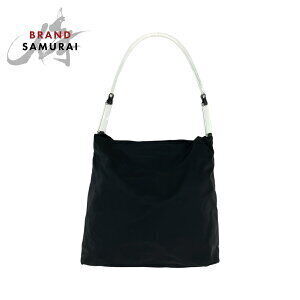 Prada Tessuto triangular logo plate black clear nylon Hobo Shoulder bag